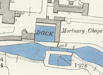 Plan of Asylum Dock Hanwell Plan of dock layout